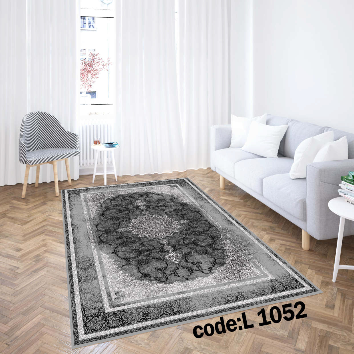 روفرشی کشدار (کاور فرش) و فرشینه و پادری کالای خواب متین کد L 1052