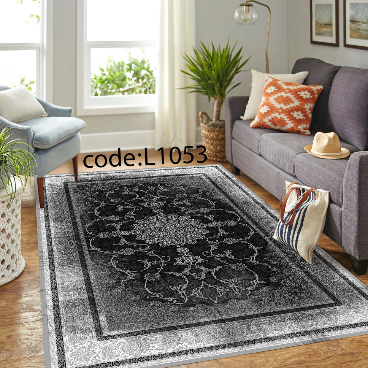 روفرشی کشدار (کاور فرش) و فرشینه و پادری کالای خواب متین کد L 1053