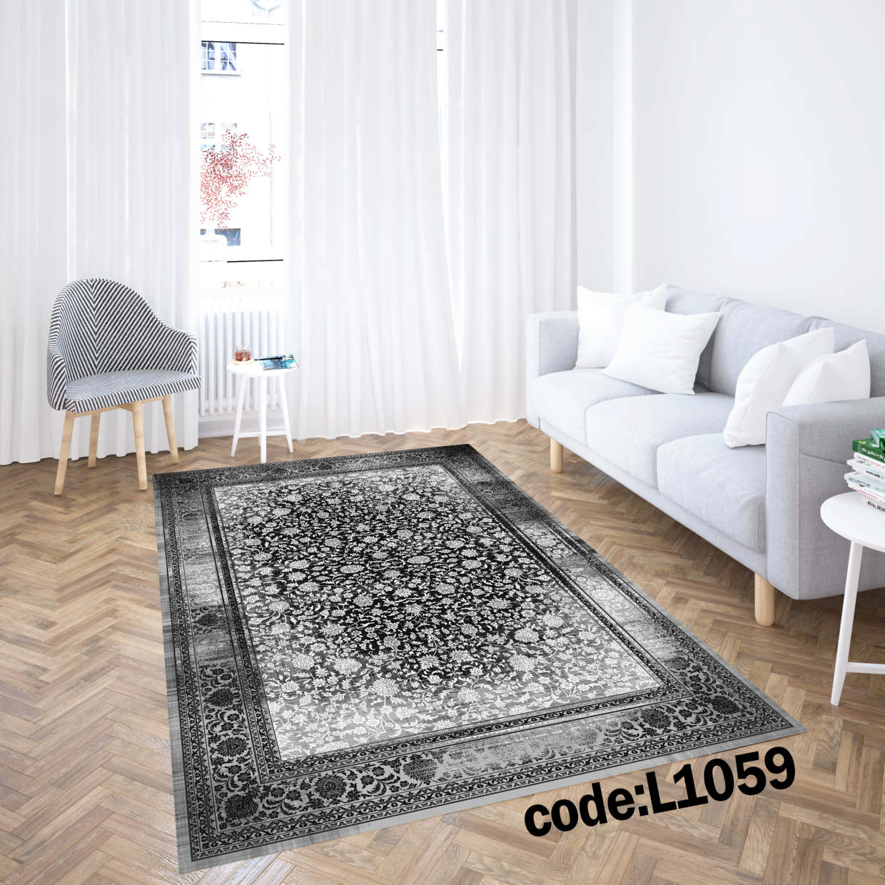 روفرشی کشدار (کاور فرش) و فرشینه و پادری کالای خواب متین کد L 1059