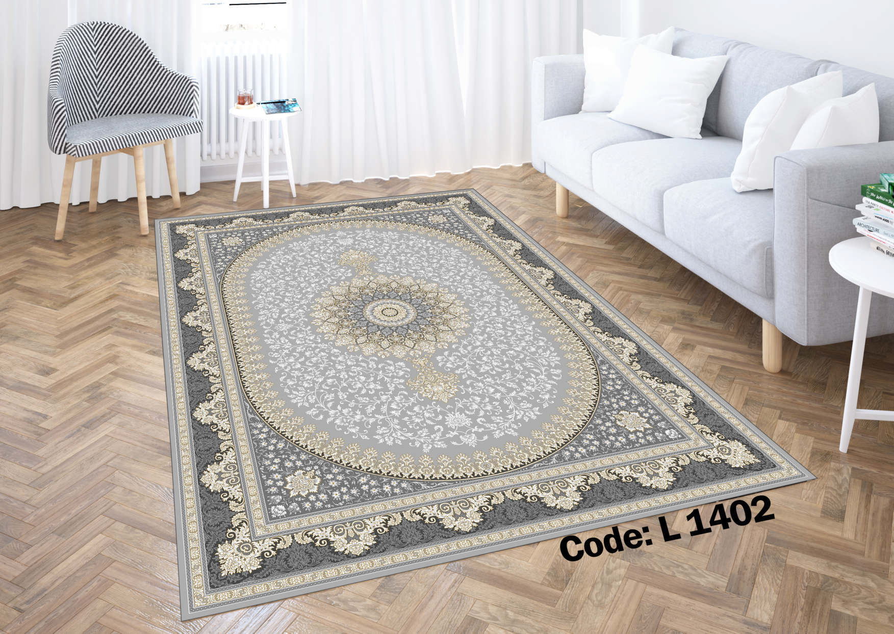 روفرشی کشدار (کاور فرش) و فرشینه و پادری کالای خواب متین کد L 1402