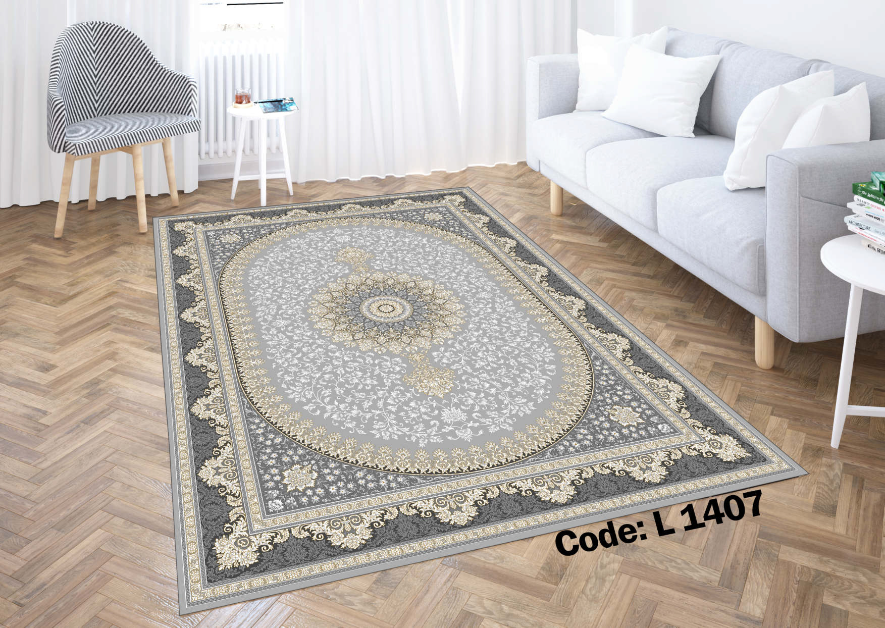روفرشی کشدار (کاور فرش) و فرشینه و پادری کالای خواب متین کد L 1407
