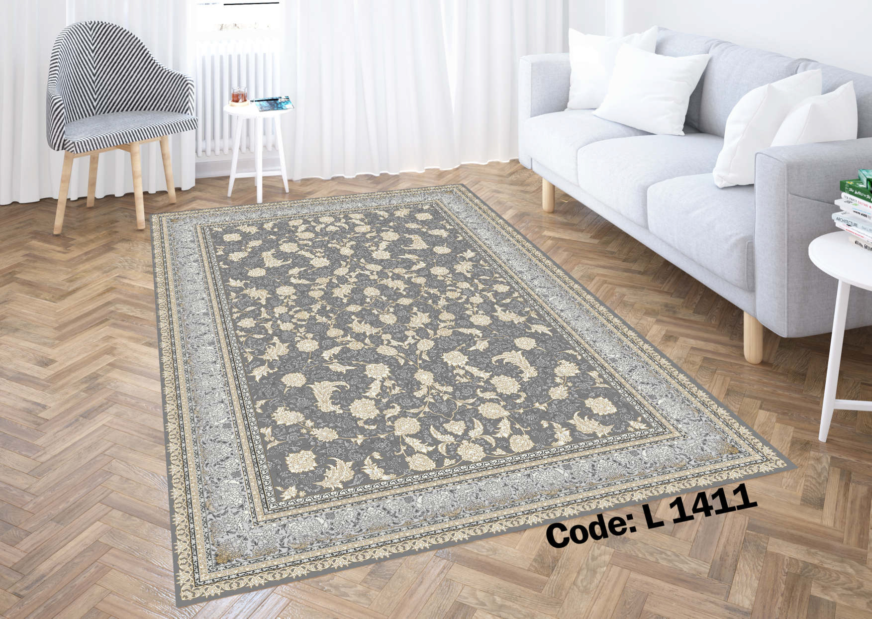 روفرشی کشدار (کاور فرش) و فرشینه و پادری کالای خواب متین کد L 1411