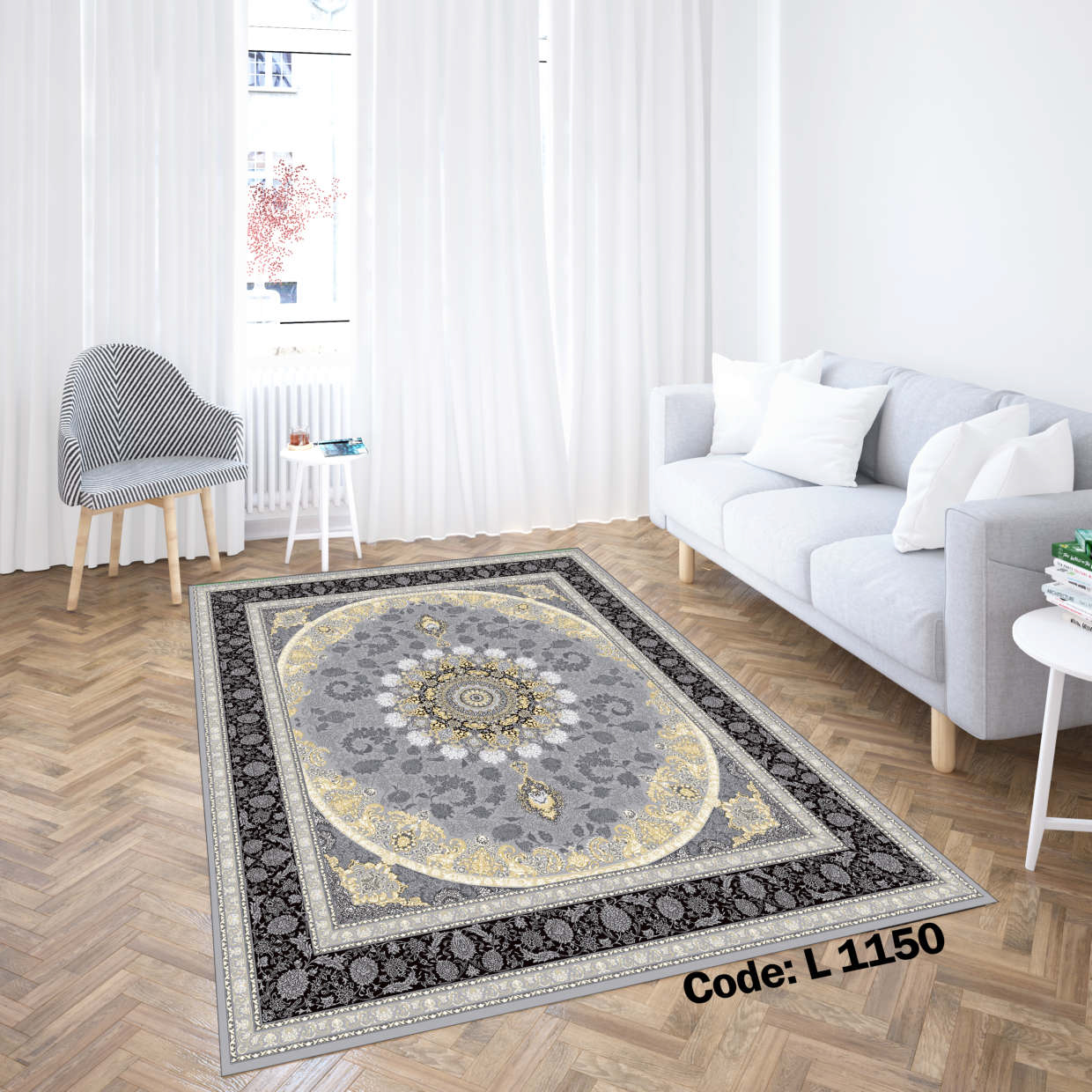 روفرشی کشدار (کاور فرش) و فرشینه و پادری کالای خواب متین کد L 1150