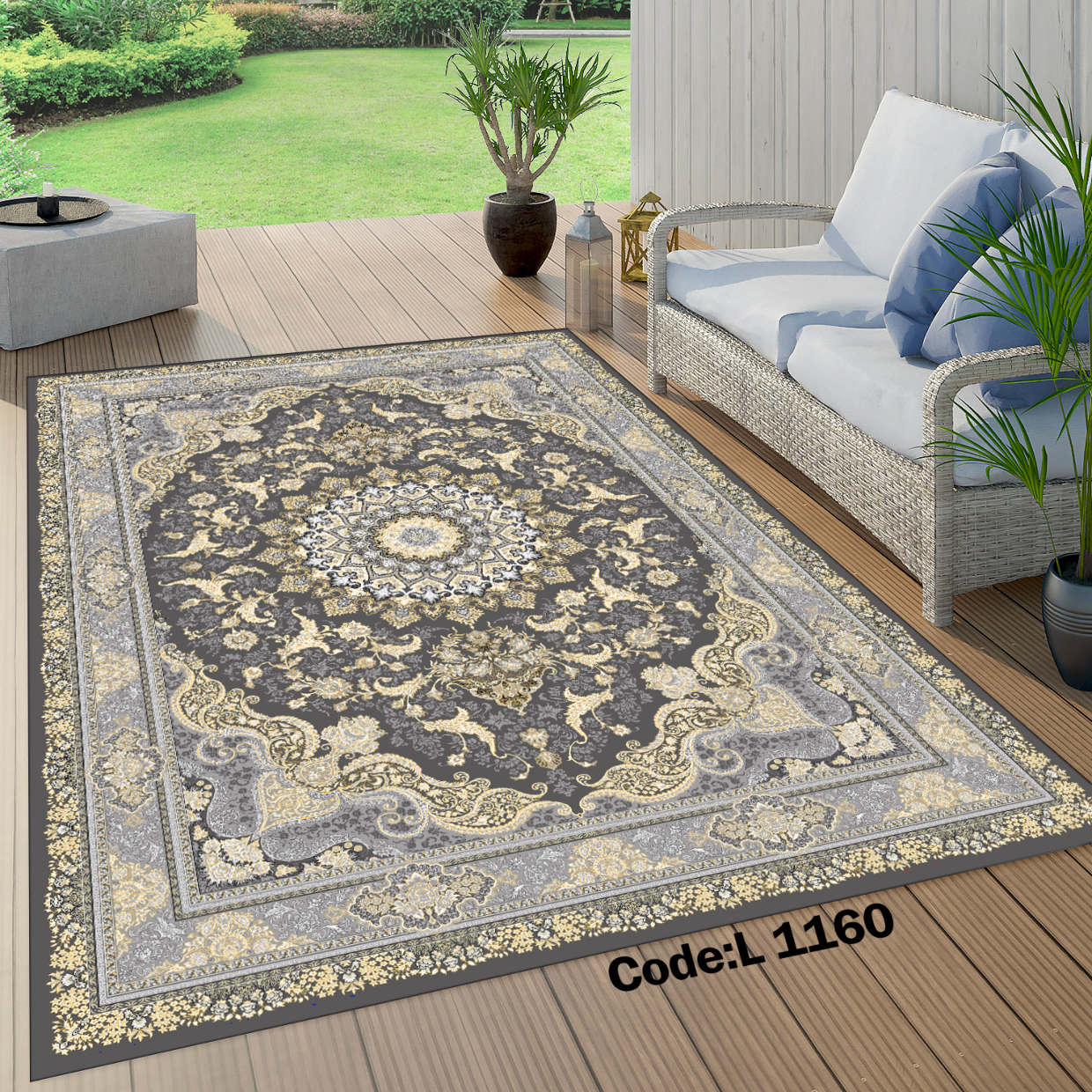 روفرشی کشدار (کاور فرش) و فرشینه و پادری کالای خواب متین کد L 1160