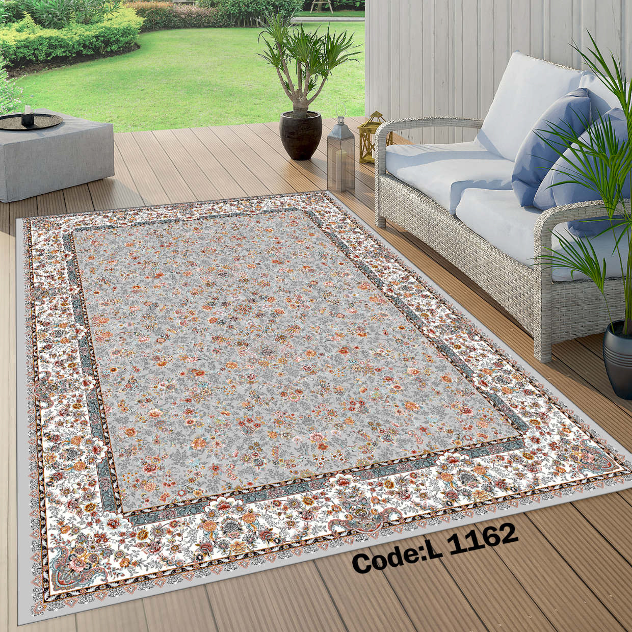 روفرشی کشدار (کاور فرش) و فرشینه و پادری کالای خواب متین کد L 1162