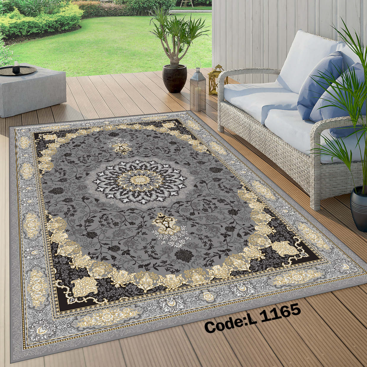 روفرشی کشدار (کاور فرش) و فرشینه و پادری کالای خواب متین کد L 1165