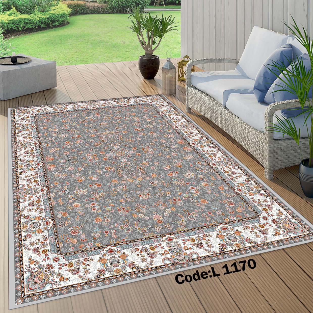 روفرشی کشدار (کاور فرش) و فرشینه و پادری کالای خواب متین کد L 1170