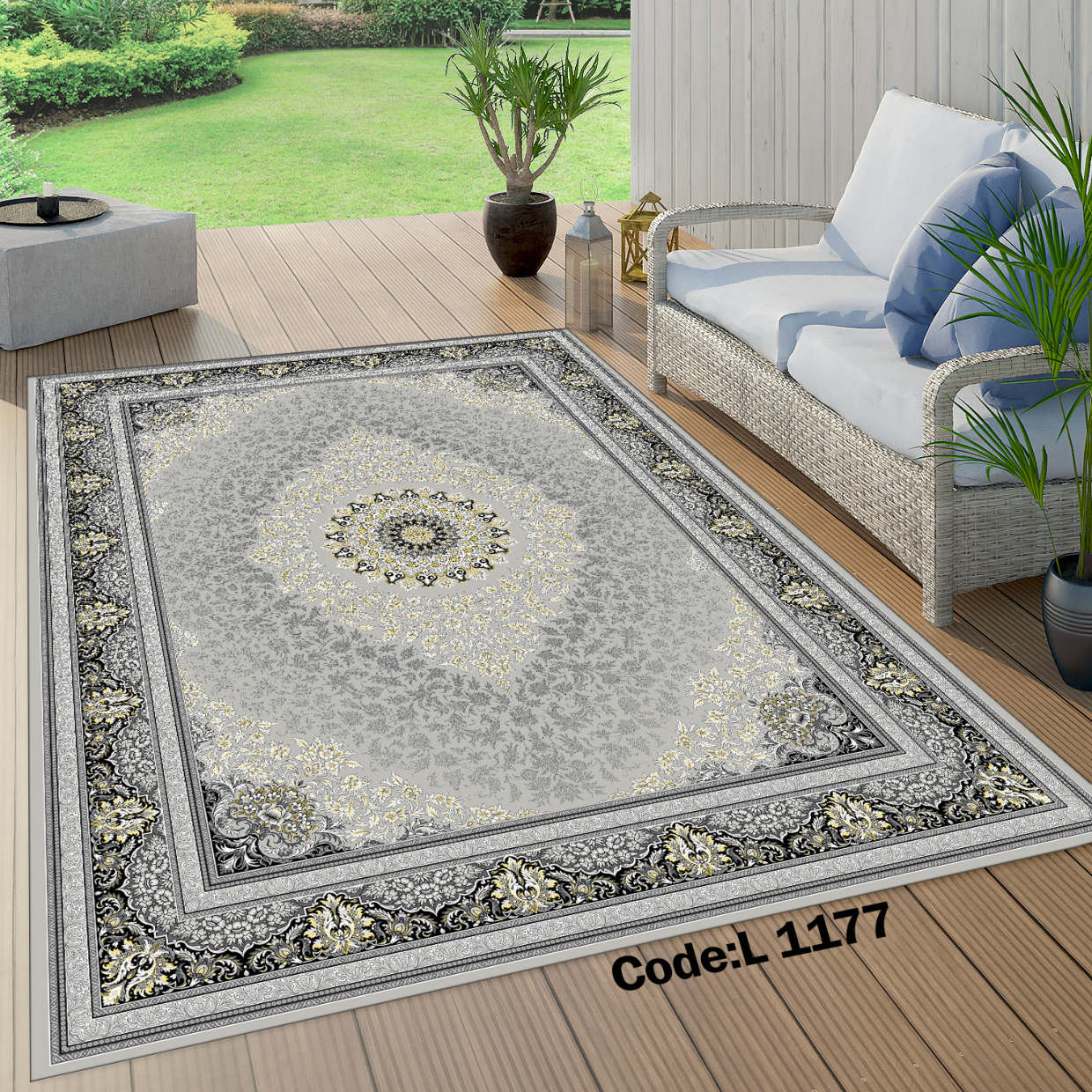 روفرشی کشدار (کاور فرش) و فرشینه و پادری کالای خواب متین کد L 1177