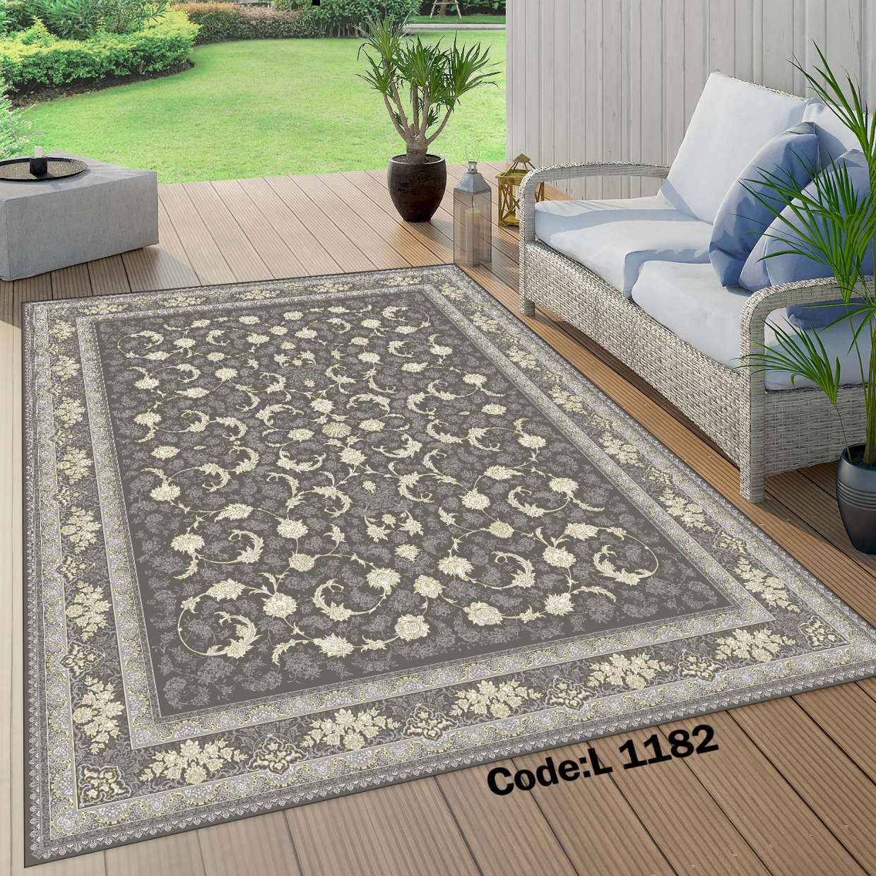 روفرشی کشدار (کاور فرش) و فرشینه و پادری کالای خواب متین کد L 1182