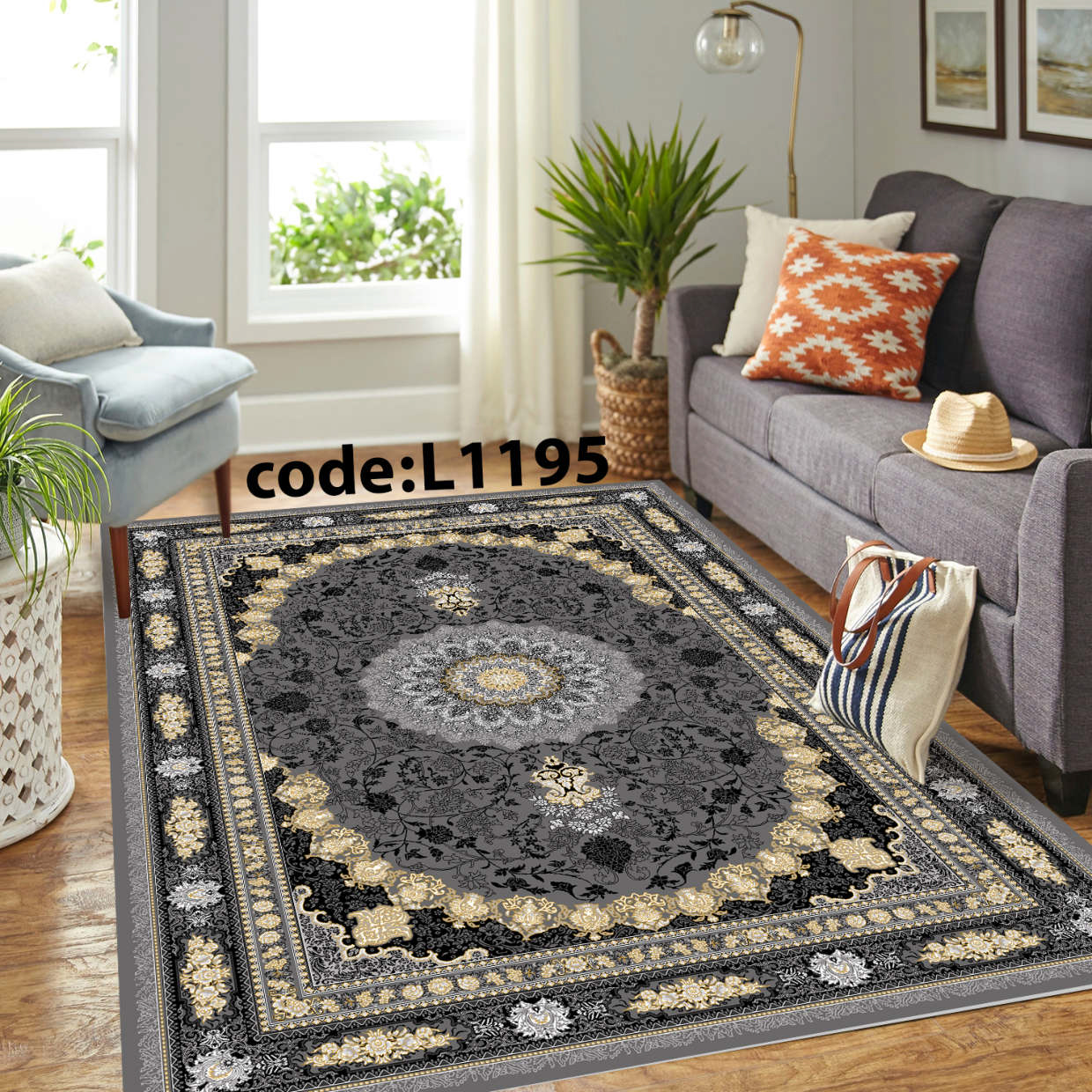 روفرشی کشدار (کاور فرش) و فرشینه و پادری کالای خواب متین کد L 1195