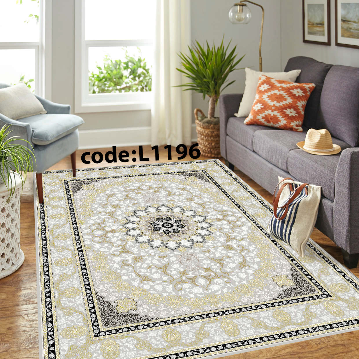 روفرشی کشدار (کاور فرش) و فرشینه و پادری کالای خواب متین کد L 1196