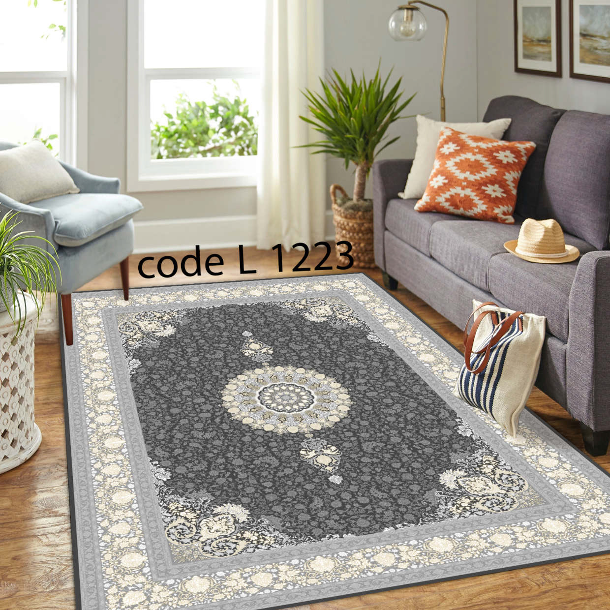 روفرشی کشدار (کاور فرش) و فرشینه و پادری کالای خواب متین کد L 1223