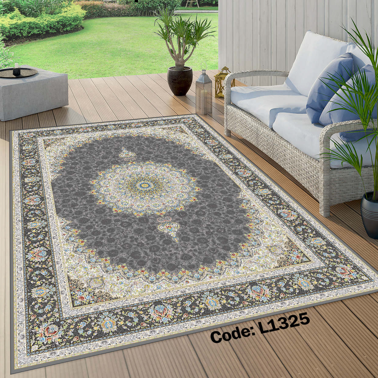 روفرشی کشدار (کاور فرش) و فرشینه و پادری کالای خواب متین کد L 1325