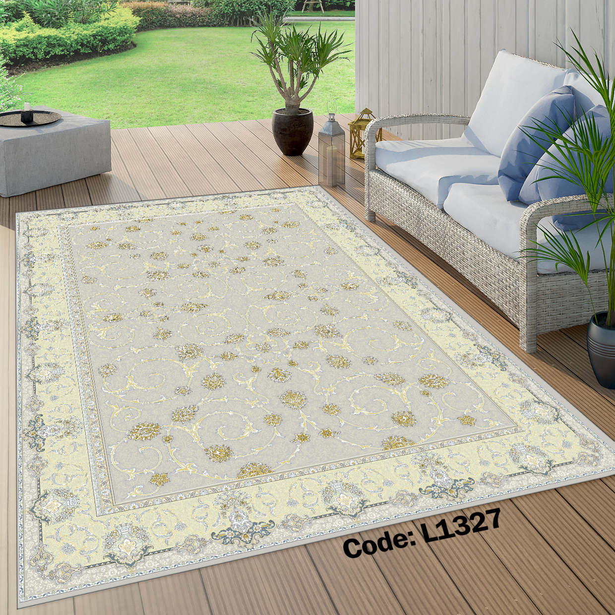 روفرشی کشدار (کاور فرش) و فرشینه و پادری کالای خواب متین کد L 1327