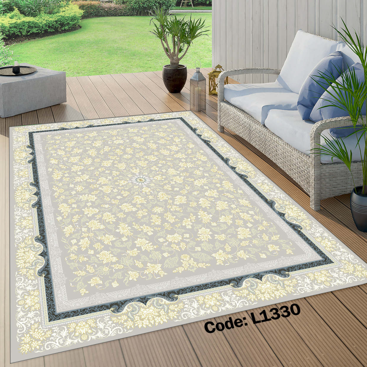 روفرشی کشدار (کاور فرش) و فرشینه و پادری کالای خواب متین کد L 1330