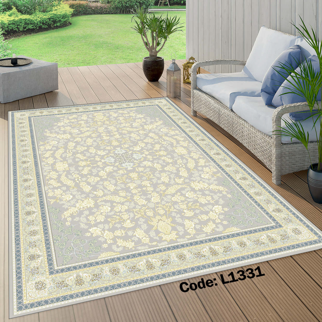 روفرشی کشدار (کاور فرش) و فرشینه و پادری کالای خواب متین کد L 1331