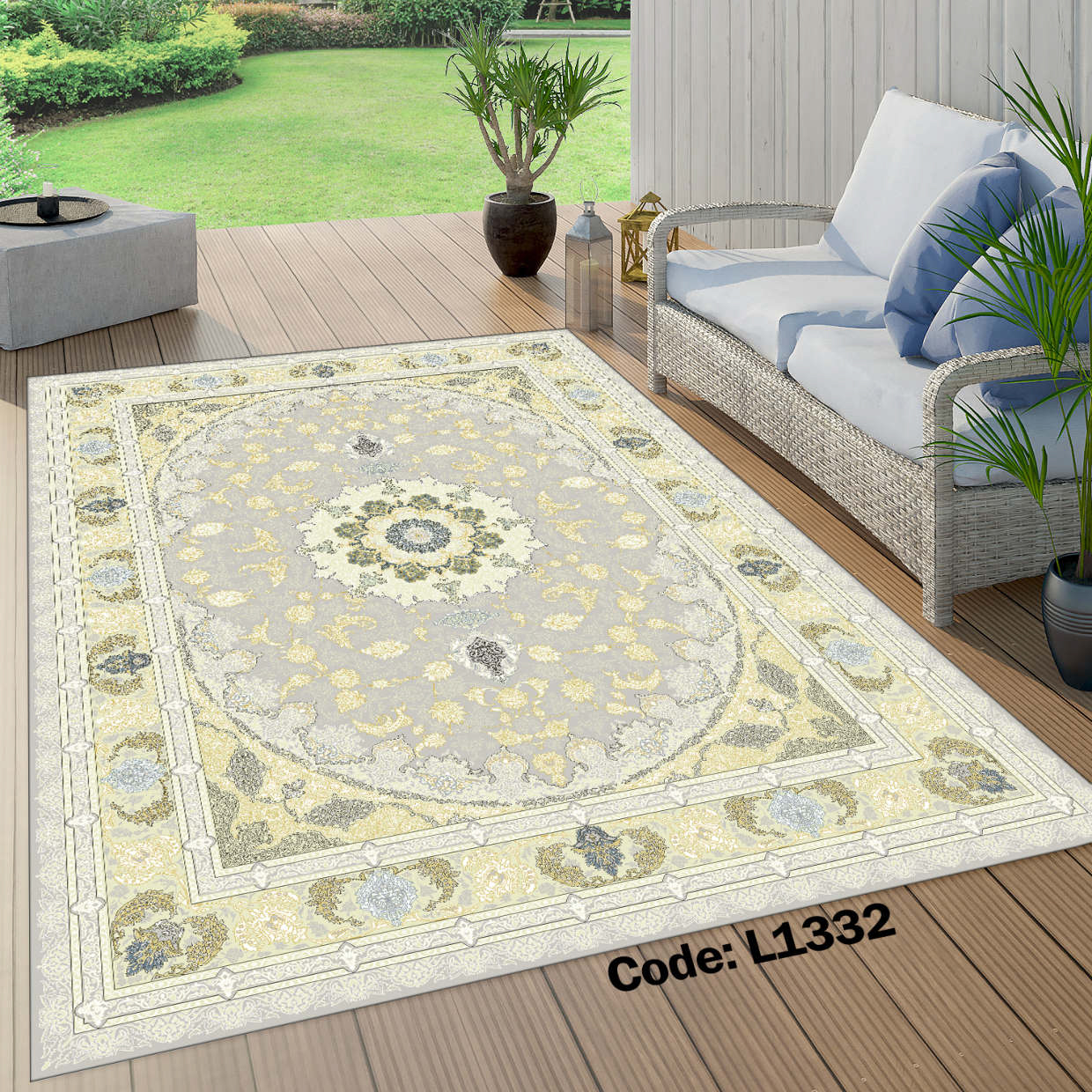 روفرشی کشدار (کاور فرش) و فرشینه و پادری کالای خواب متین کد L 1332