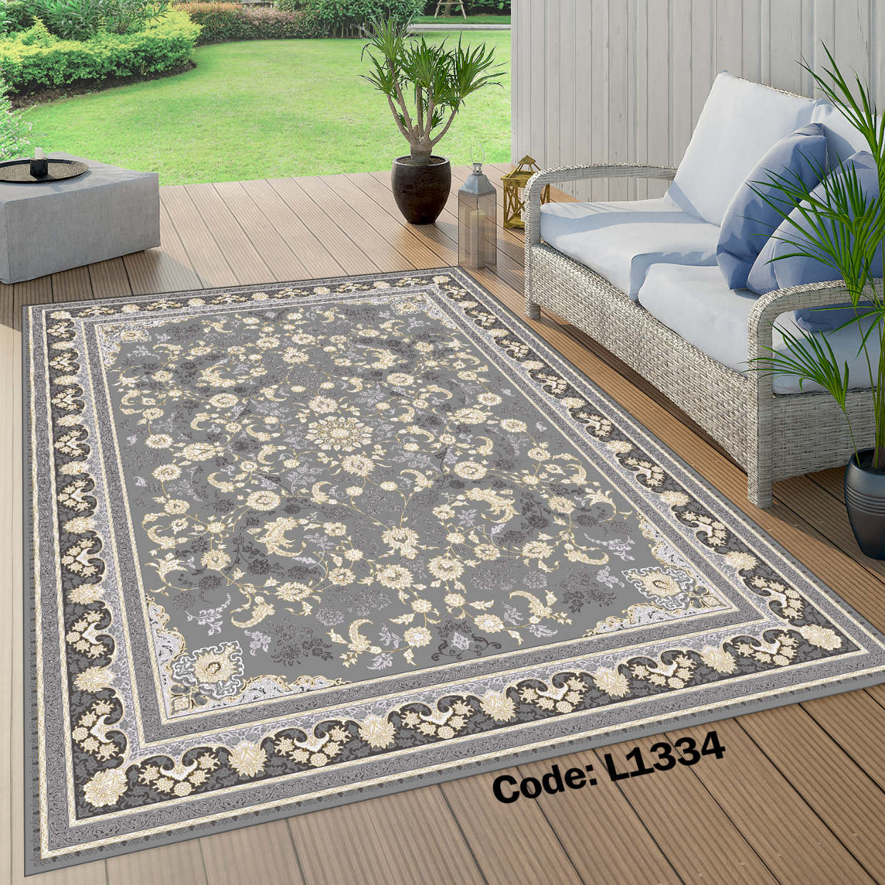 روفرشی کشدار (کاور فرش) و فرشینه و پادری کالای خواب متین کد L 1334