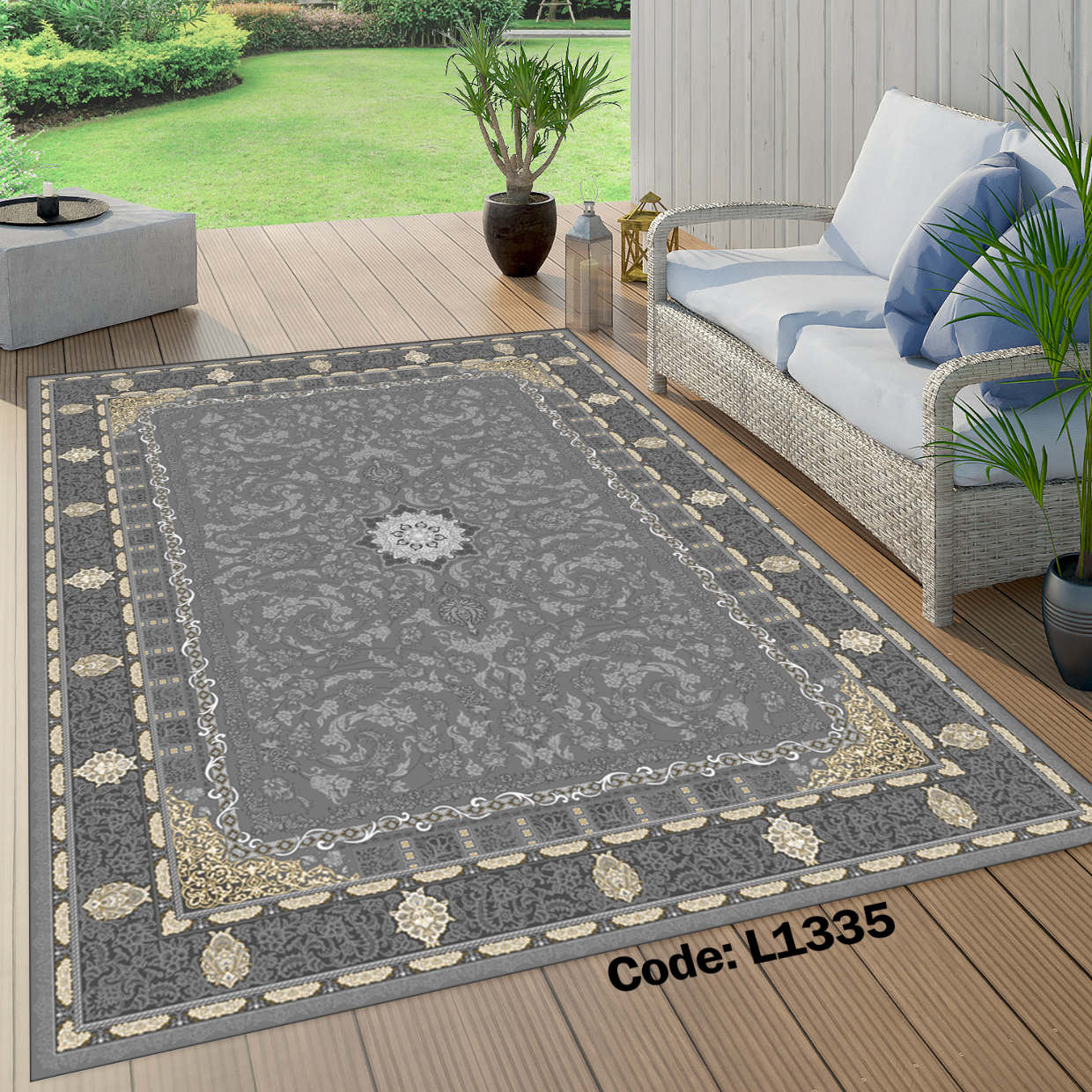روفرشی کشدار (کاور فرش) و فرشینه و پادری کالای خواب متین کد L 1335