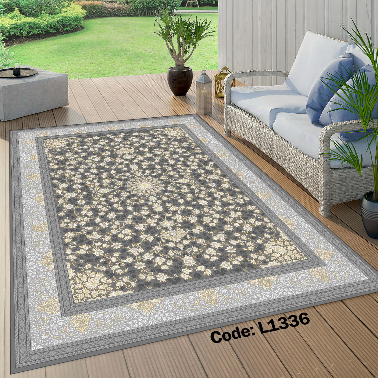 روفرشی کشدار (کاور فرش) و فرشینه و پادری کالای خواب متین کد L 1336