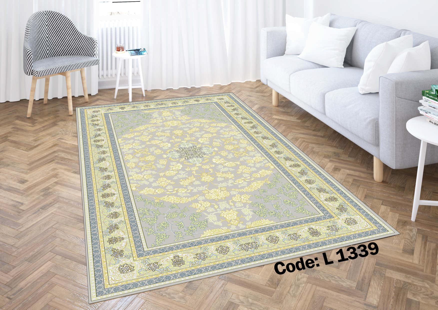 روفرشی کشدار (کاور فرش) و فرشینه و پادری کالای خواب متین کد L 1339