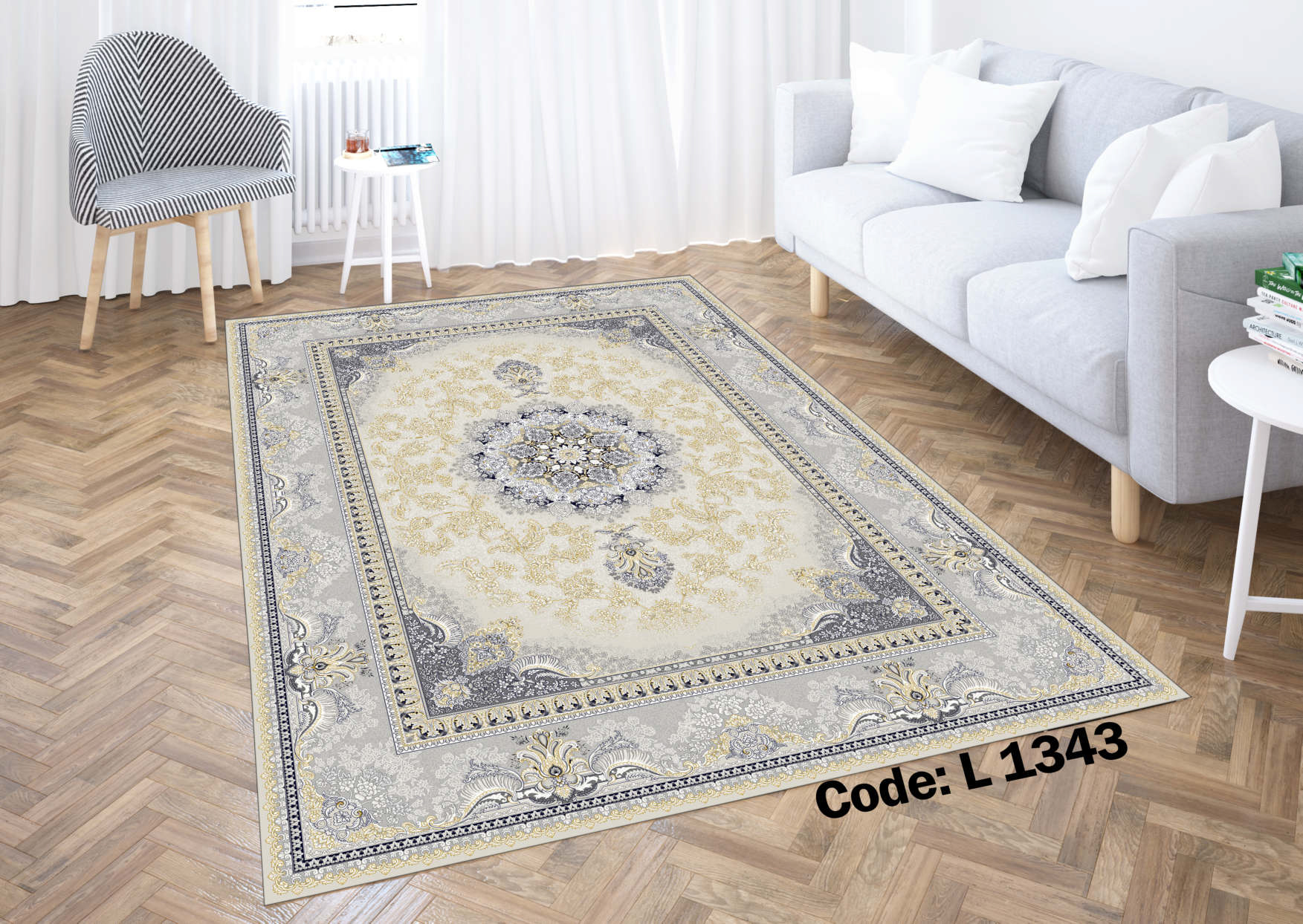 روفرشی کشدار (کاور فرش) و فرشینه و پادری کالای خواب متین کد L 1343