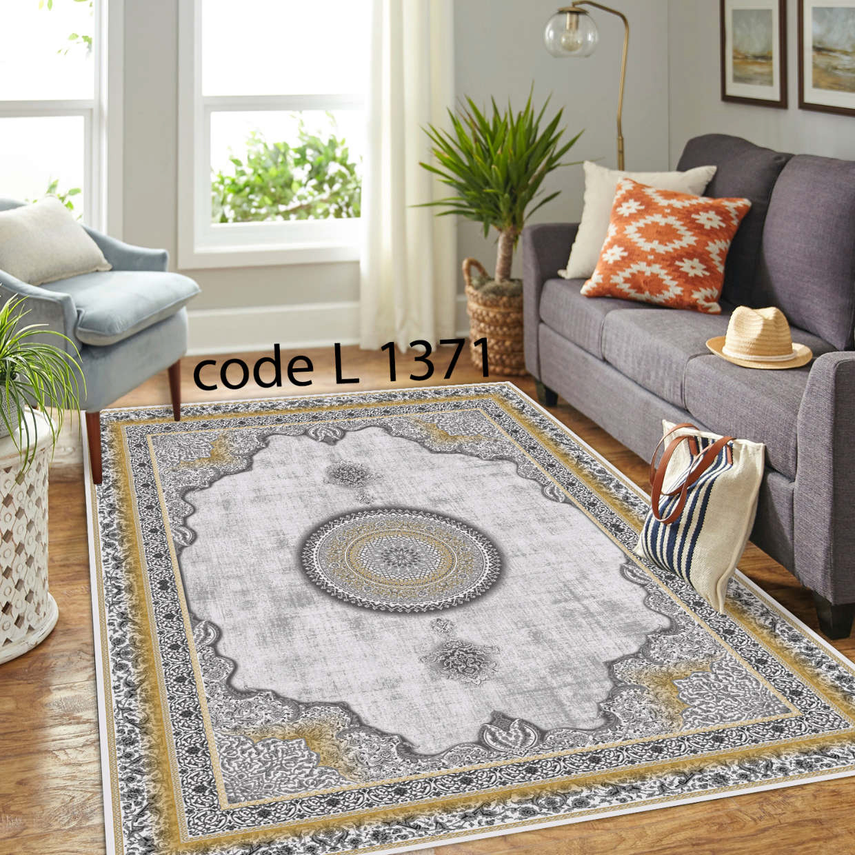 روفرشی کشدار (کاور فرش) و فرشینه و پادری کالای خواب متین کد L 1371
