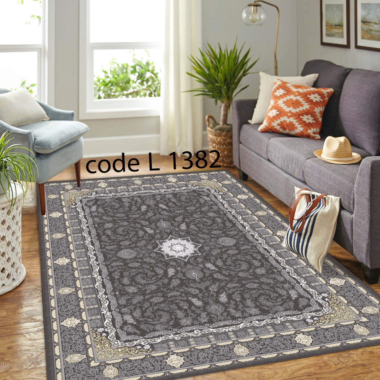 روفرشی کشدار (کاور فرش) و فرشینه و پادری کالای خواب متین کد L 1382