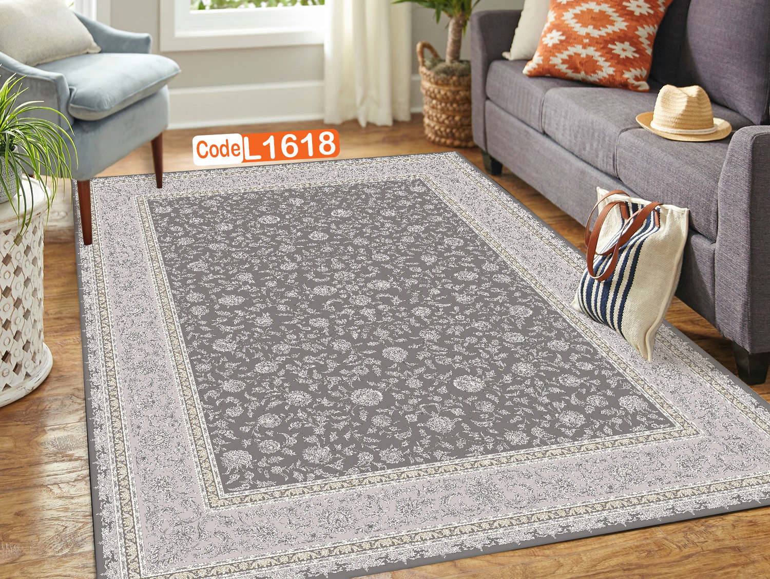 روفرشی کشدار (کاور فرش) و فرشینه و پادری کالای خواب متین کد L 1618