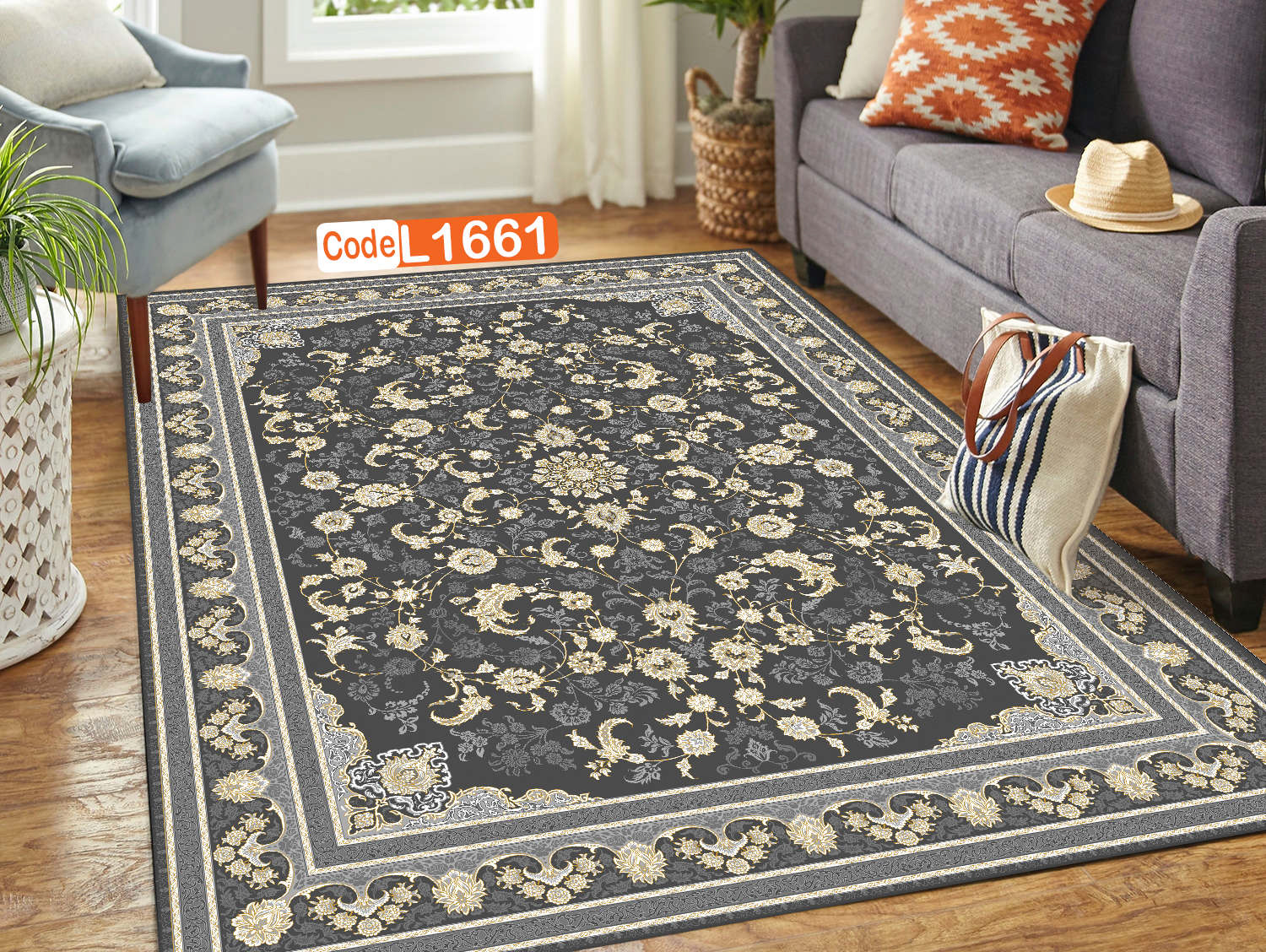 روفرشی کشدار (کاور فرش) و فرشینه و پادری کالای خواب متین کد L 1661
