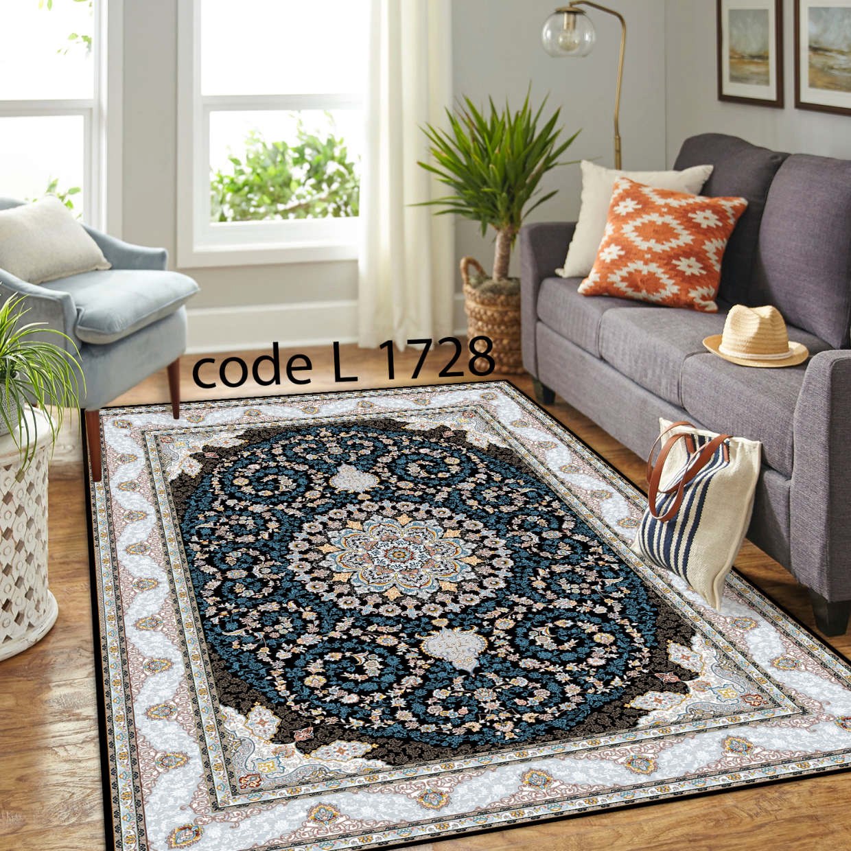روفرشی کشدار (کاور فرش) و فرشینه و پادری کالای خواب متین کد L 1728