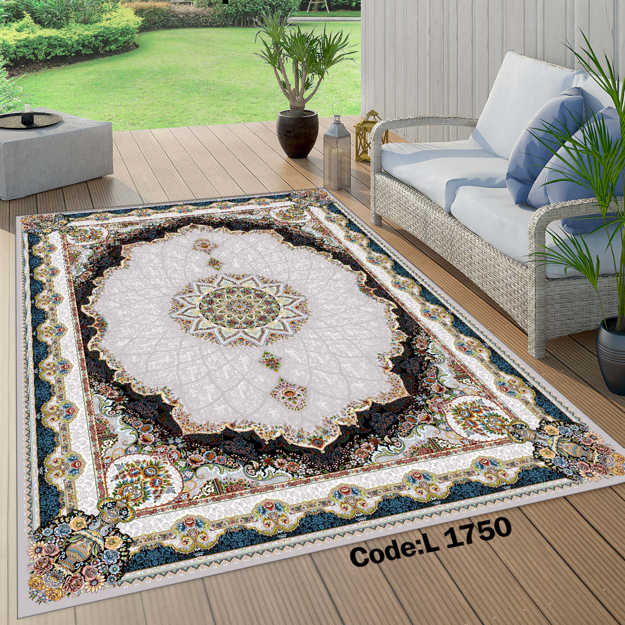 روفرشی کشدار (کاور فرش) و فرشینه و پادری کالای خواب متین کد L 1750