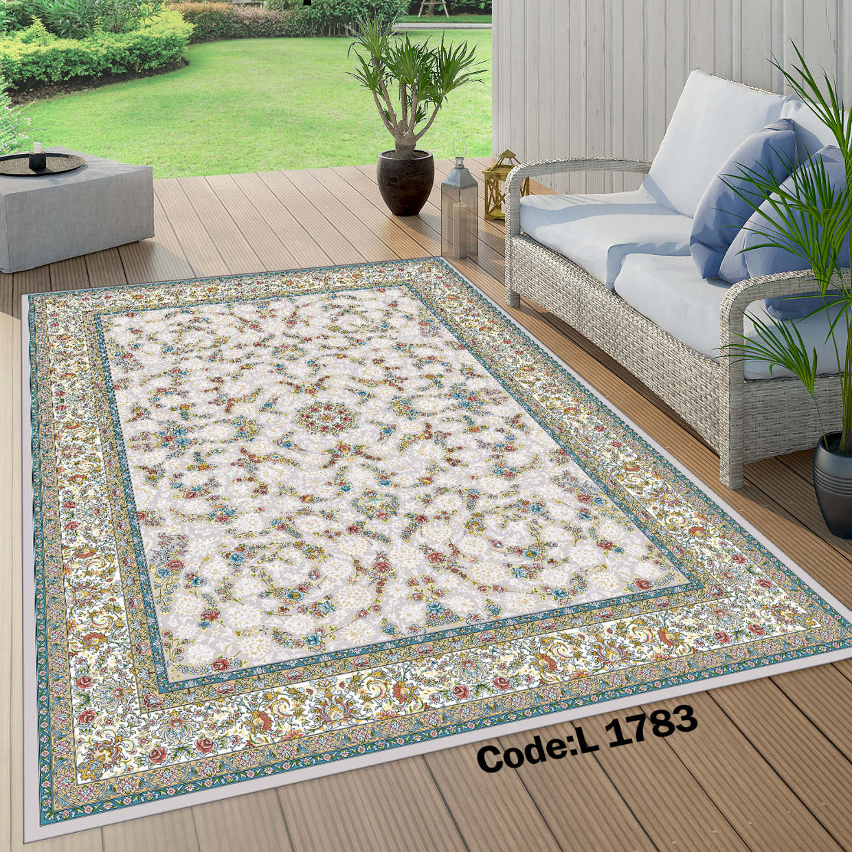 روفرشی کشدار (کاور فرش) و فرشینه و پادری کالای خواب متین کد L 1783