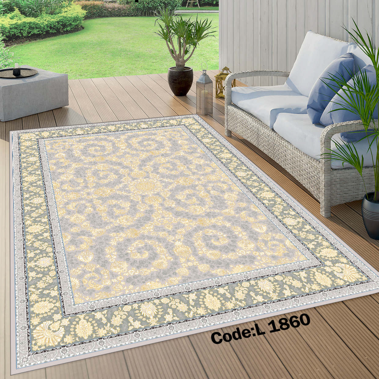 روفرشی کشدار (کاور فرش) و فرشینه و پادری کالای خواب متین کد L 1860