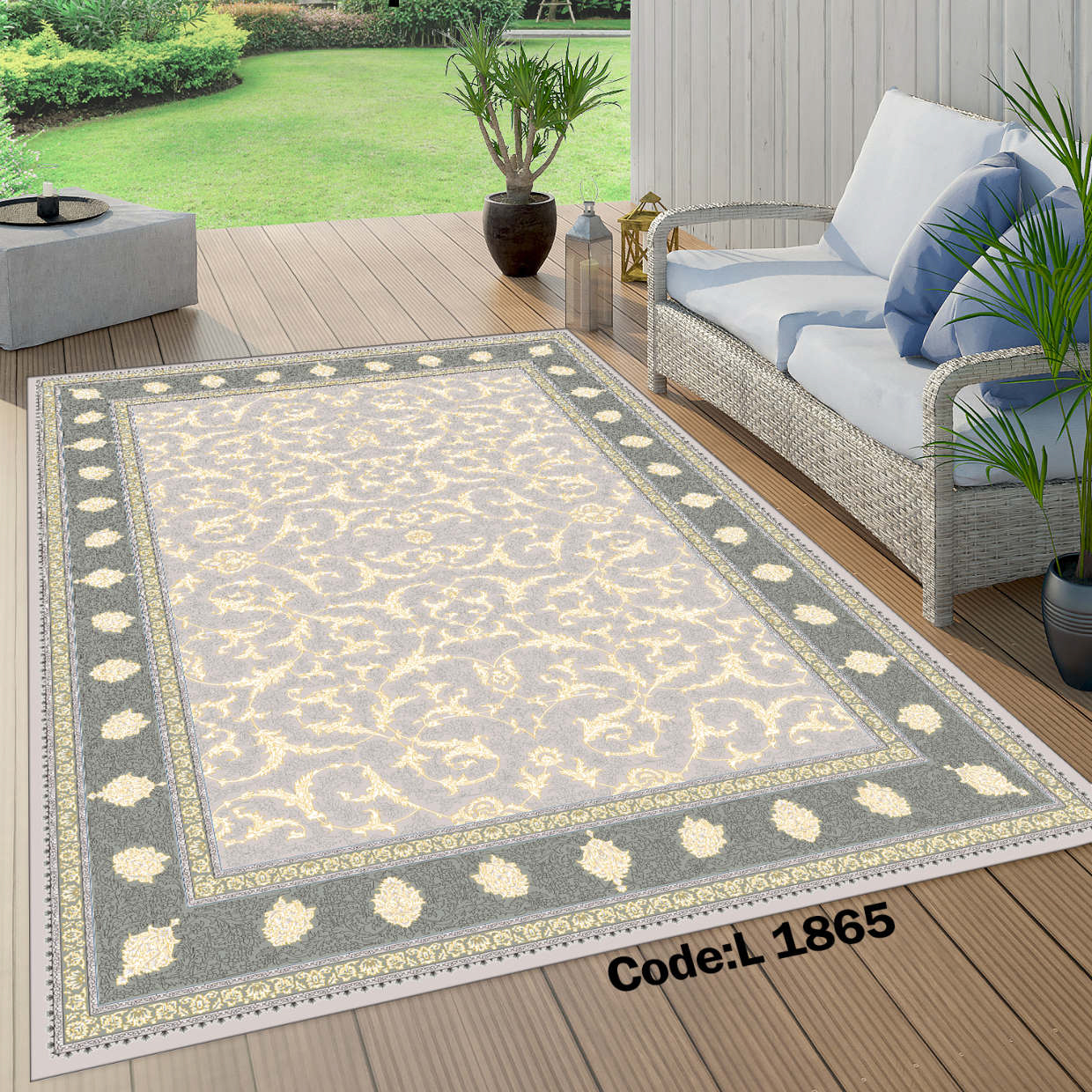 روفرشی کشدار (کاور فرش) و فرشینه و پادری کالای خواب متین کد L 1865