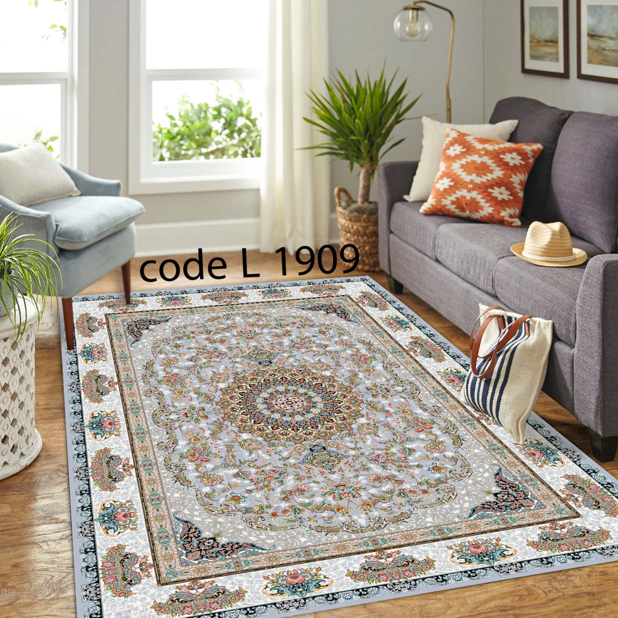 روفرشی کشدار (کاور فرش) و فرشینه و پادری کالای خواب متین کد L 1909