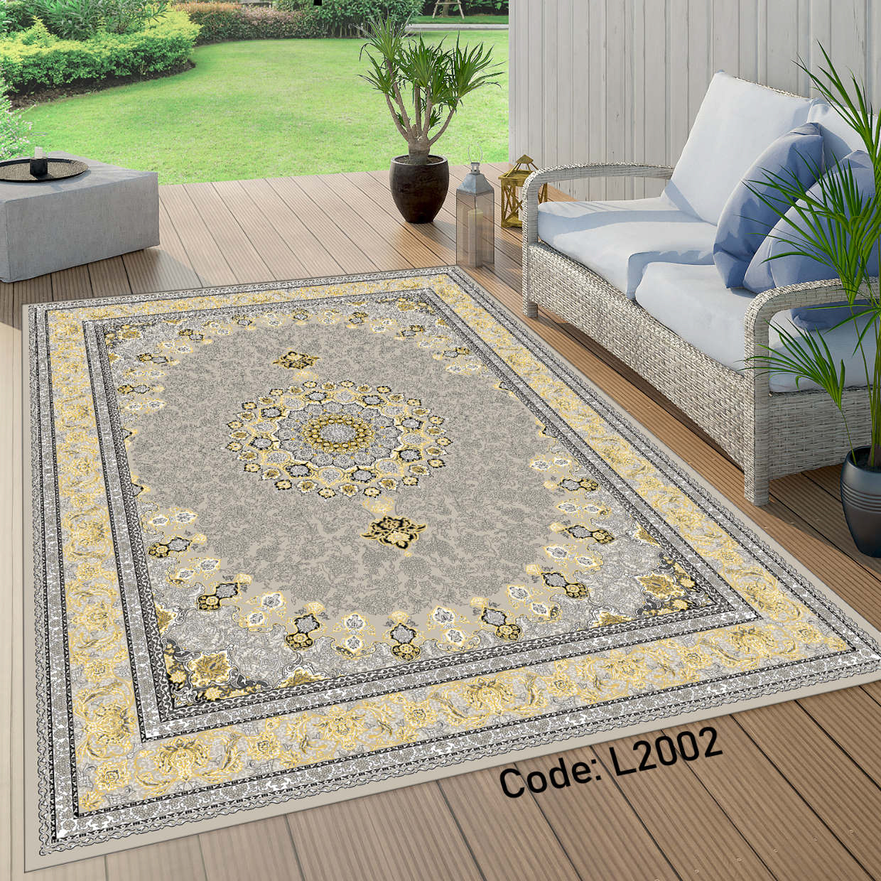 روفرشی کشدار (کاور فرش) و فرشینه و پادری کالای خواب متین کد L 2002