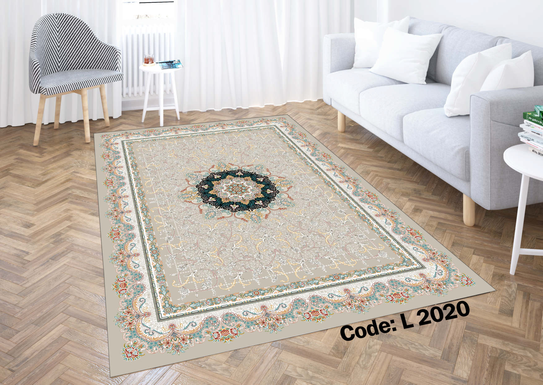 روفرشی کشدار (کاور فرش) و فرشینه و پادری کالای خواب متین کد L 2020