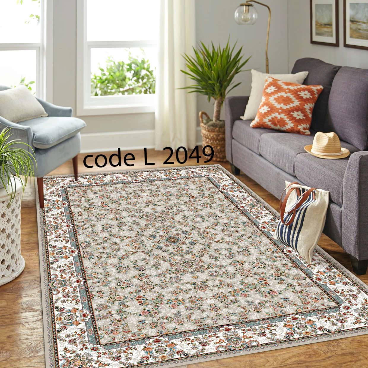 روفرشی کشدار (کاور فرش) و فرشینه و پادری کالای خواب متین کد L 2049