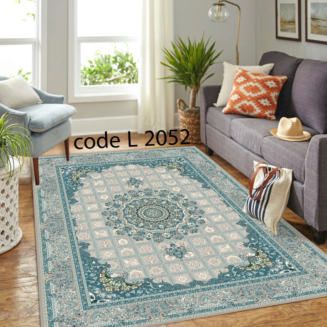 روفرشی کشدار (کاور فرش) و فرشینه و پادری کالای خواب متین کد L 2052