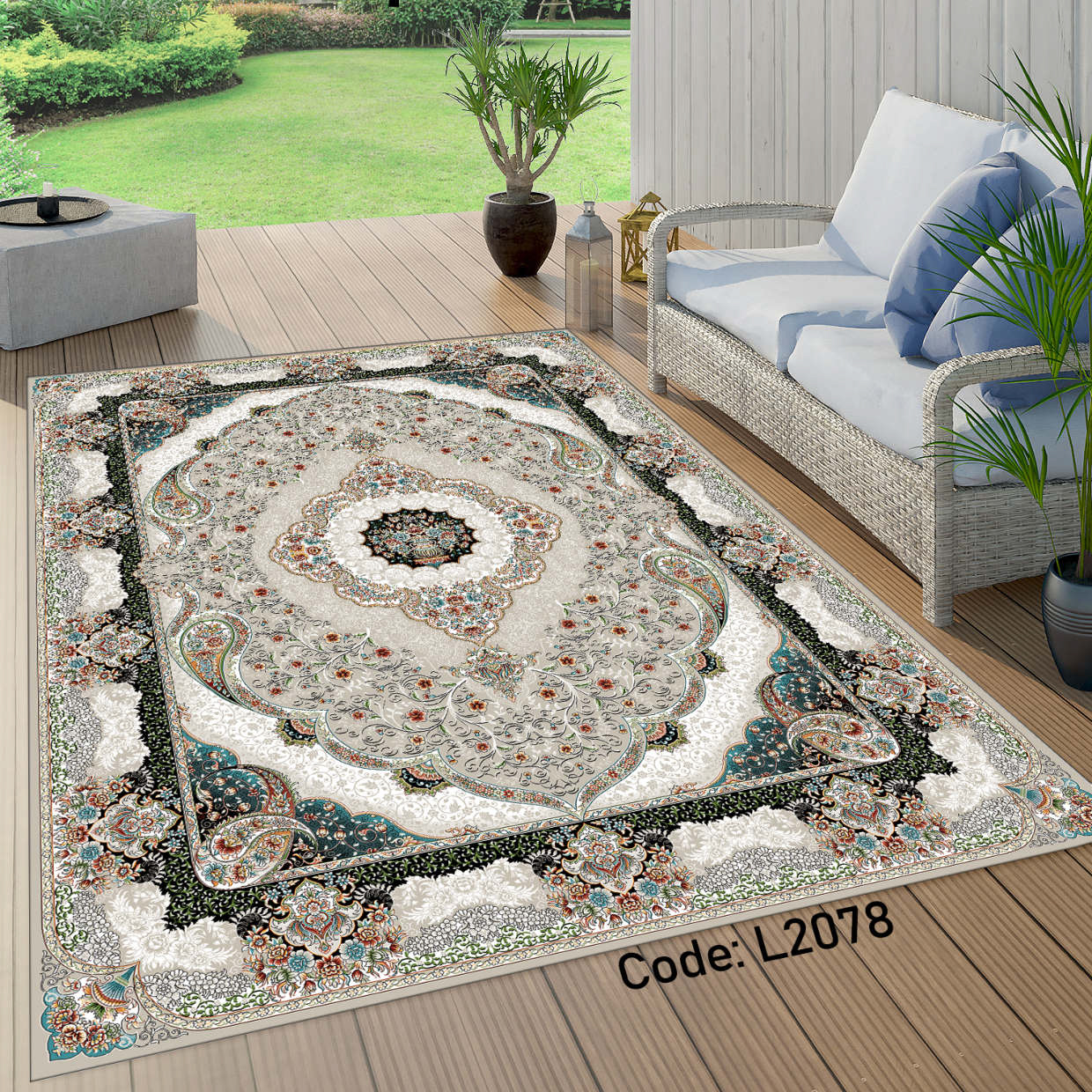 روفرشی کشدار (کاور فرش) و فرشینه و پادری کالای خواب متین کد L 2078