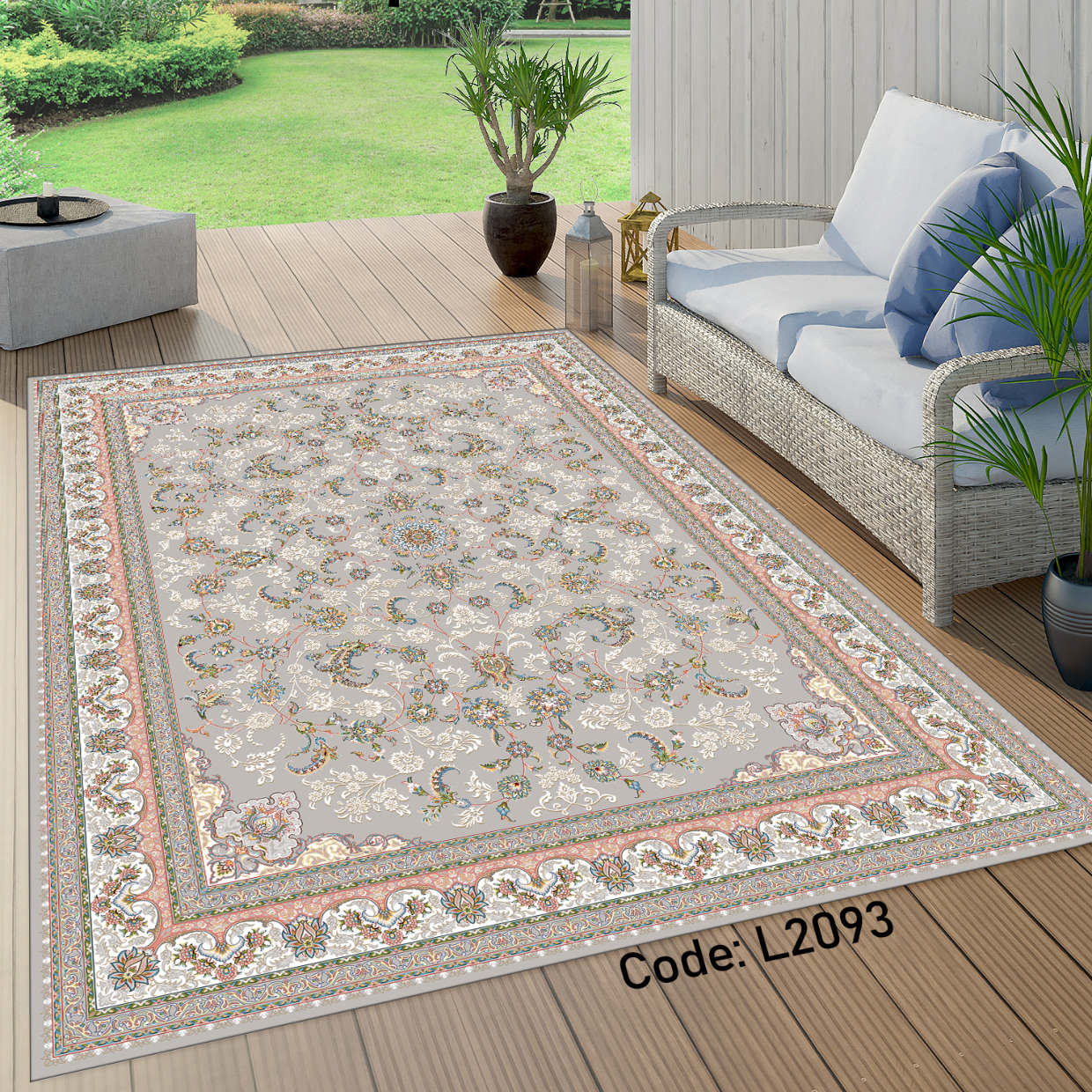 روفرشی کشدار (کاور فرش) و فرشینه و پادری کالای خواب متین کد L 2093