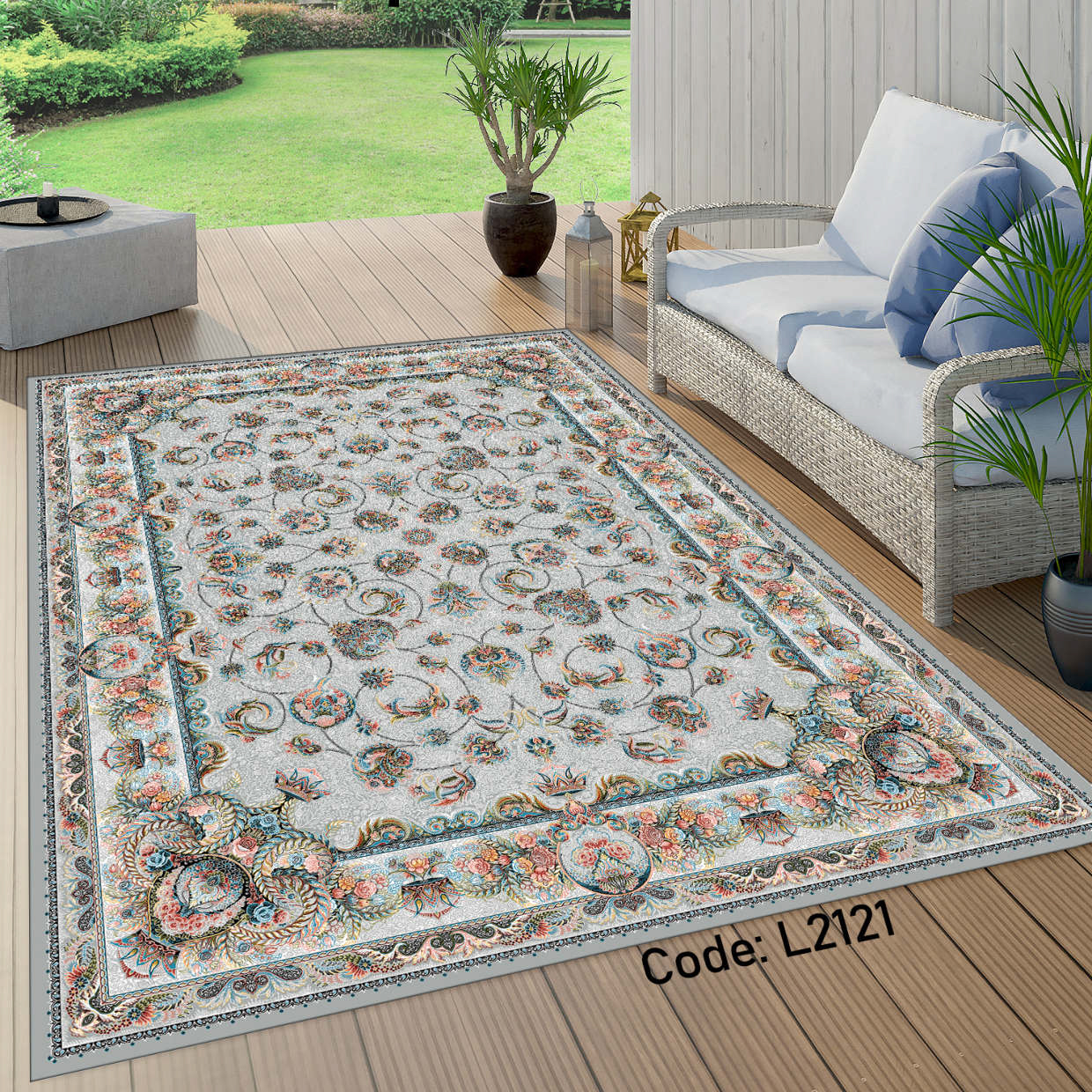 روفرشی کشدار (کاور فرش) و فرشینه و پادری کالای خواب متین کد L 2121