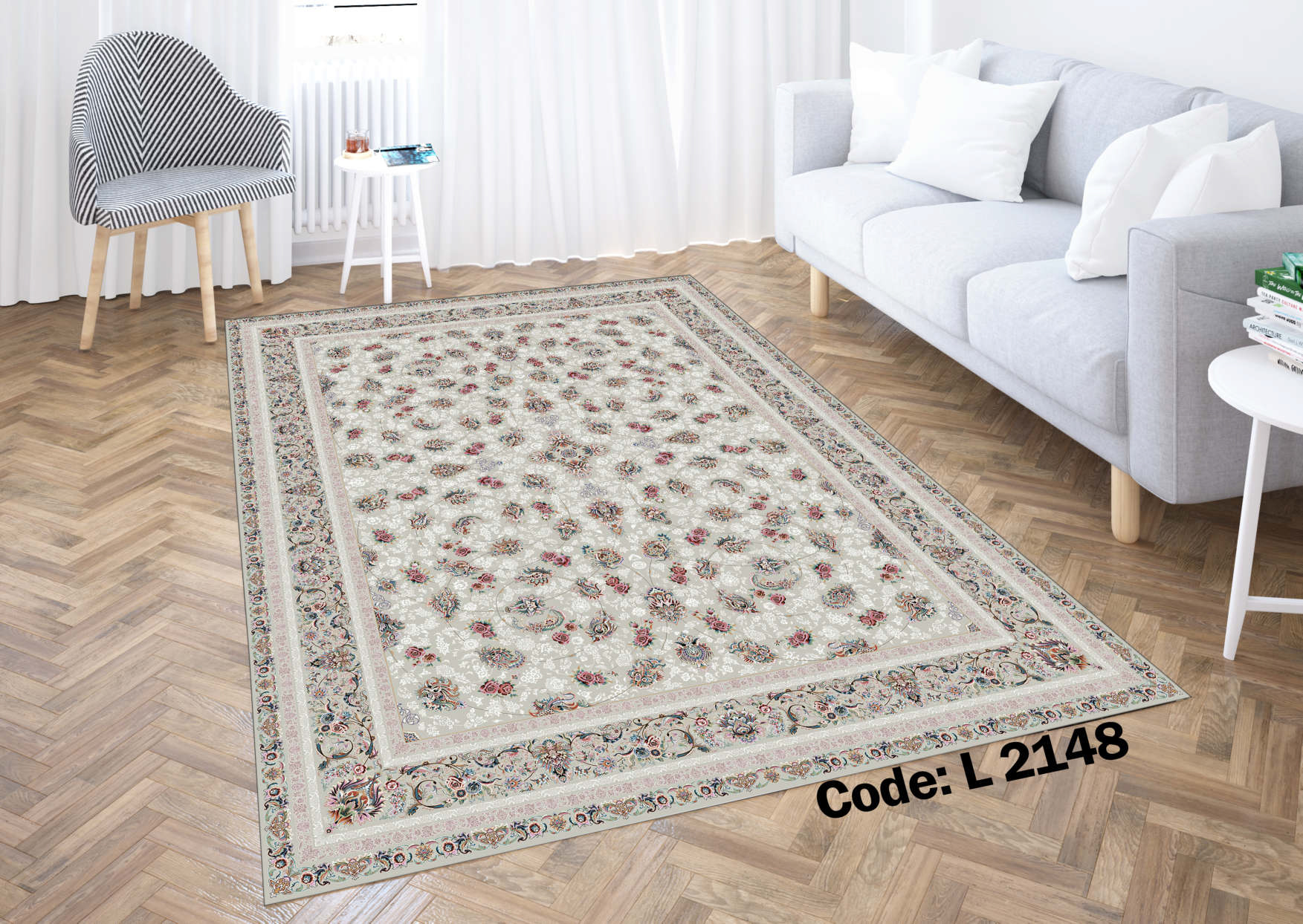 روفرشی کشدار (کاور فرش) و فرشینه و پادری کالای خواب متین کد L 2148