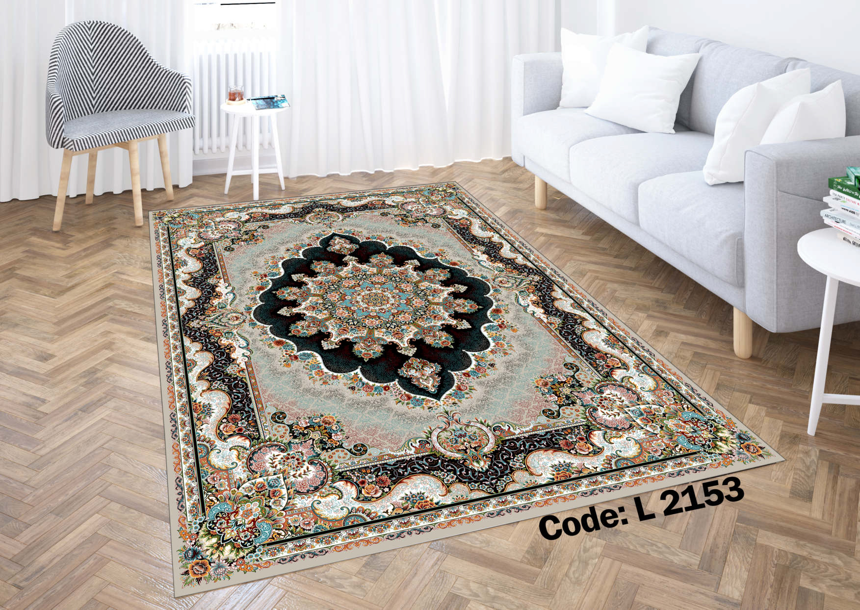 روفرشی کشدار (کاور فرش) و فرشینه و پادری کالای خواب متین کد L 2153