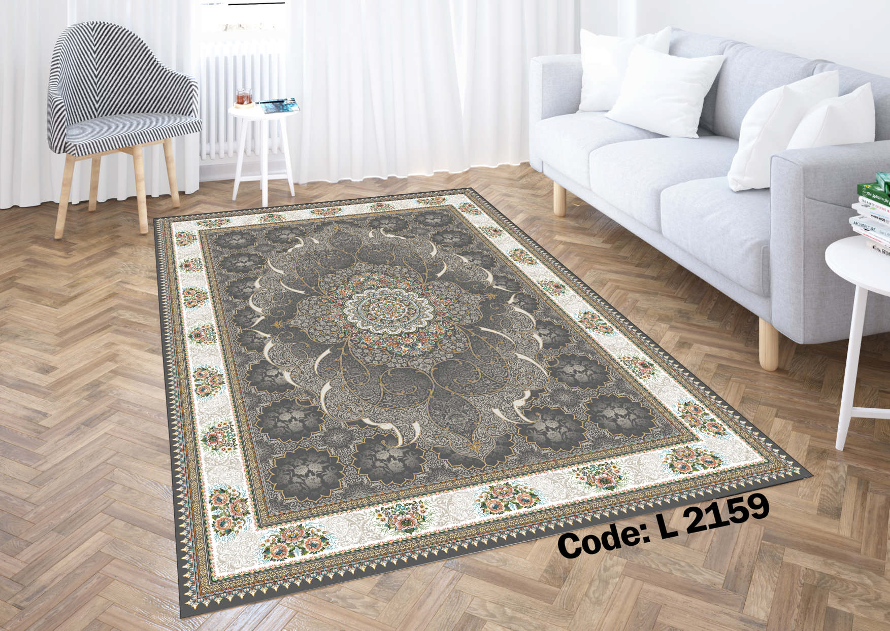 روفرشی کشدار (کاور فرش) و فرشینه و پادری کالای خواب متین کد L 2159