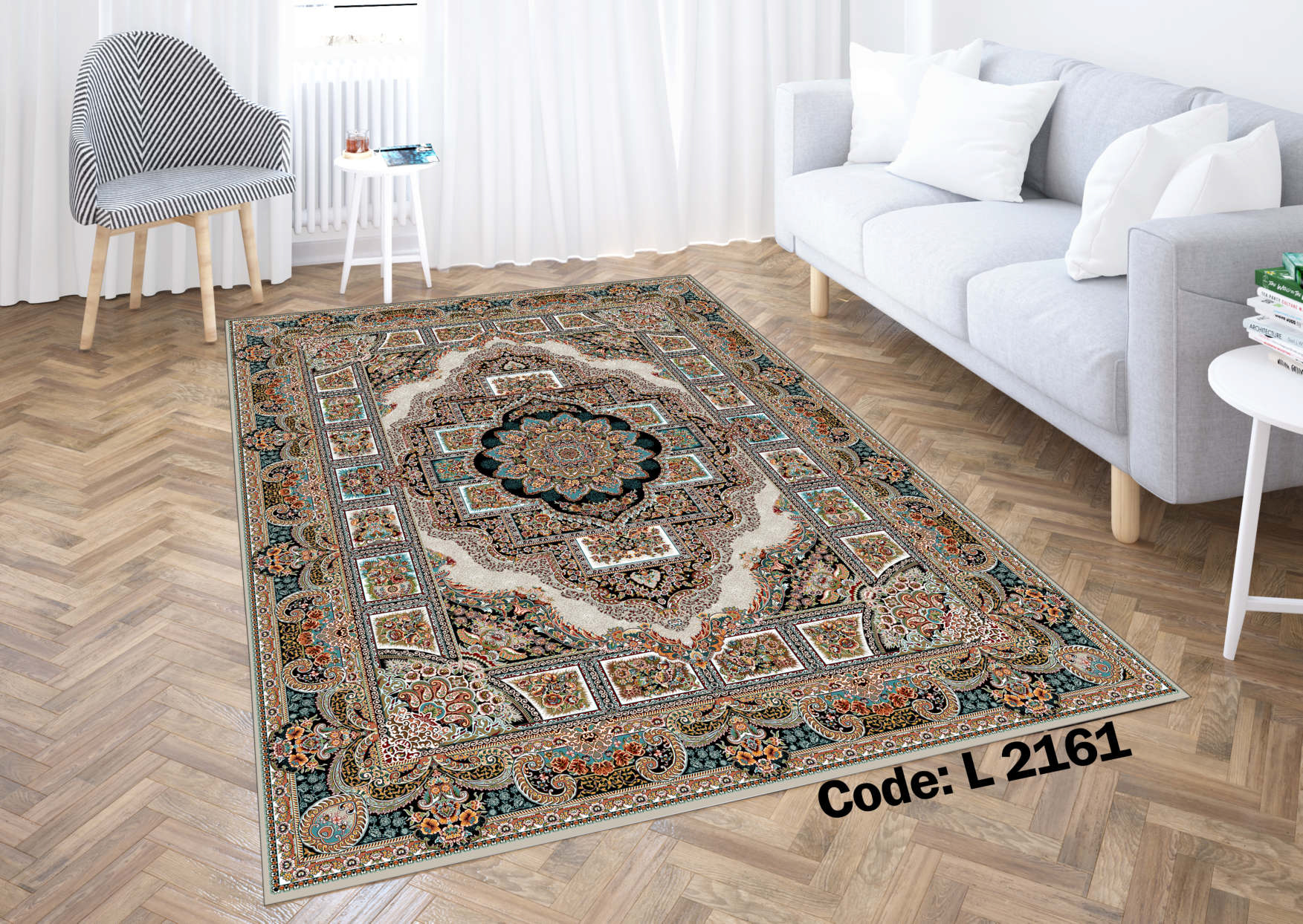 روفرشی کشدار (کاور فرش) و فرشینه و پادری کالای خواب متین کد L 2161