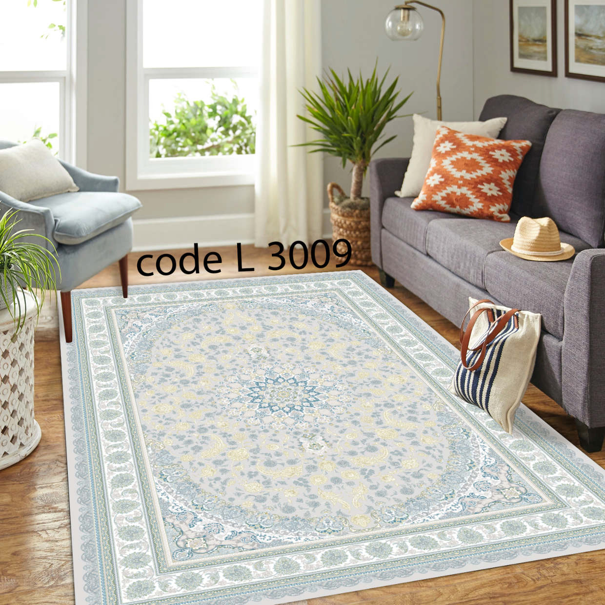 روفرشی کشدار (کاور فرش) و فرشینه و پادری کالای خواب متین کد L 3009