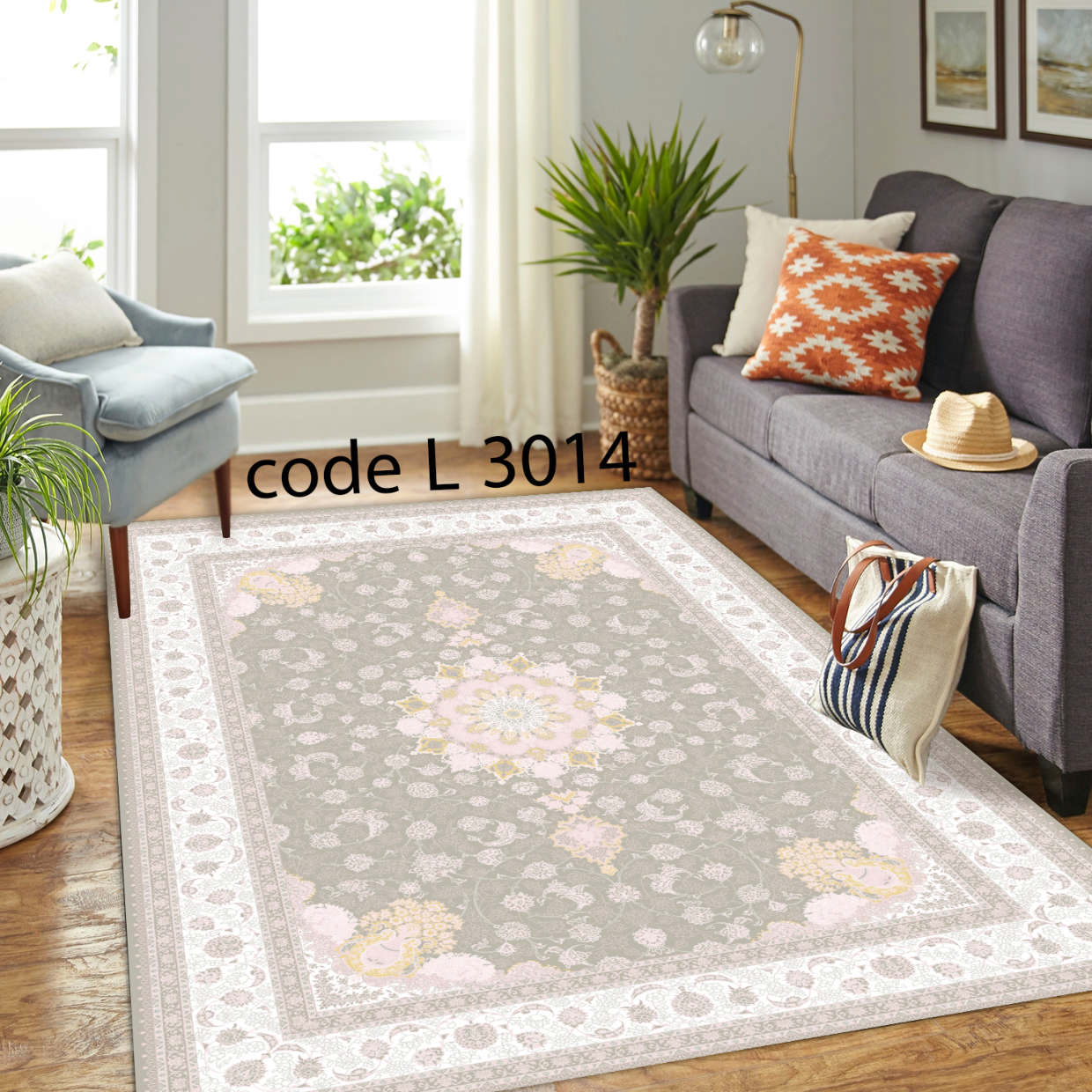 روفرشی کشدار (کاور فرش) و فرشینه و پادری کالای خواب متین کد L 3014