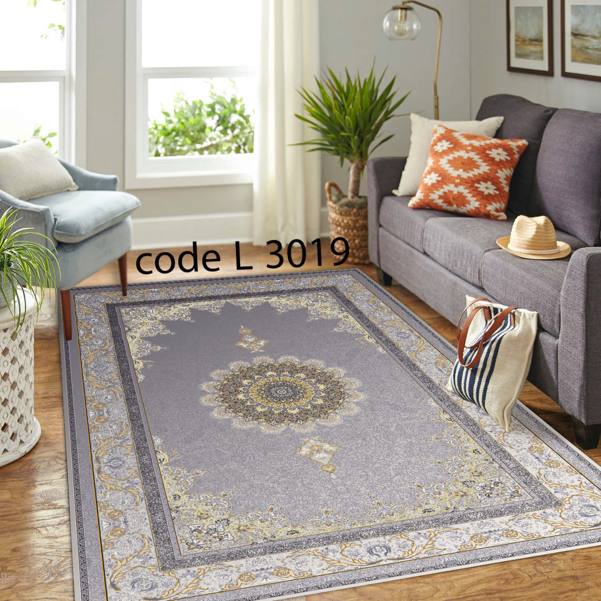 روفرشی کشدار (کاور فرش) و فرشینه و پادری کالای خواب متین کد L 3019